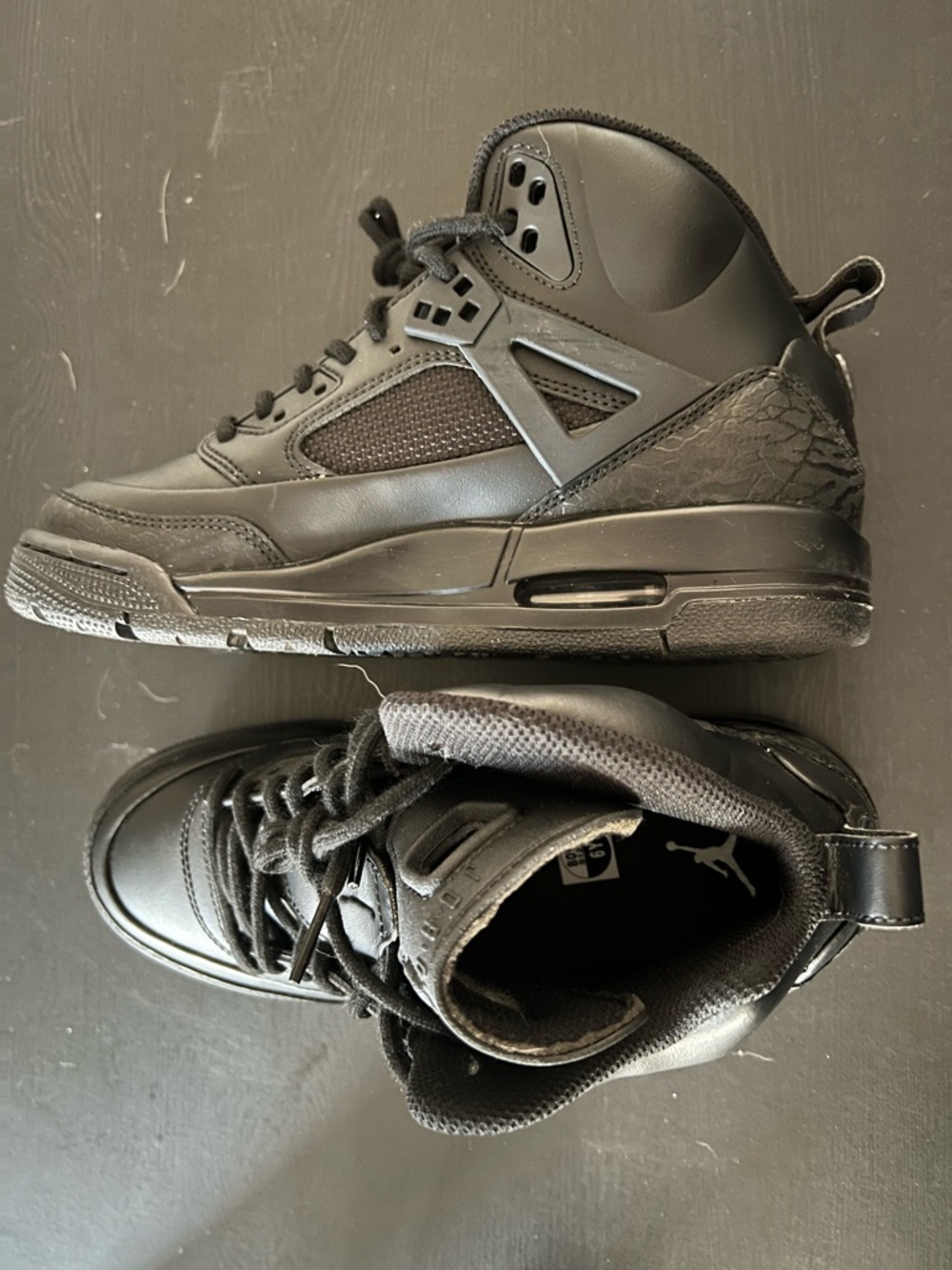 Black high top Air Jordans - Picture 7 of 8
